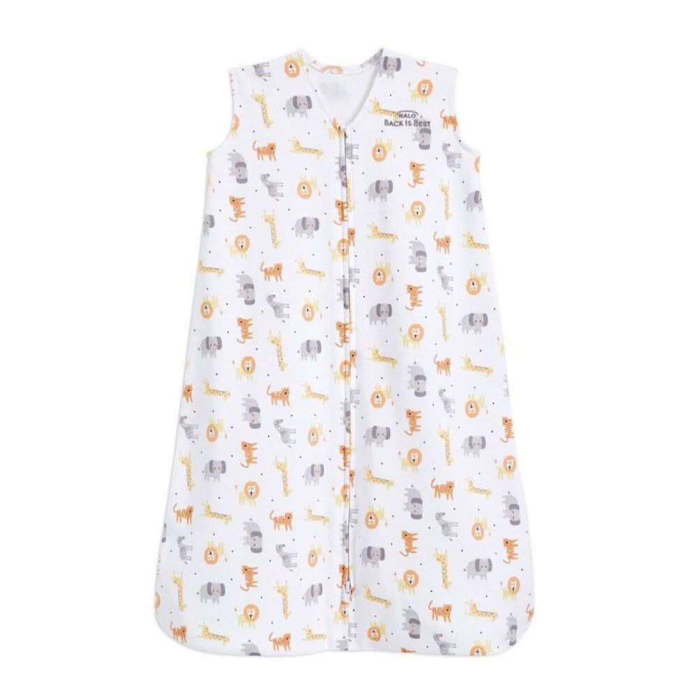 HALO 100% Cotton 0.5 TOG Sleepsack Wearable Blanket - Jungle Size S
